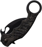 Fox Karambit Linerlock Black Carbon Fiber Bohler N690 Pocket Knife 599CFF