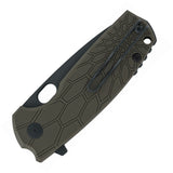 Fox Core Linerlock OD Green FRN Folding Bohler N690 Stainless Pocket Knife 604OD