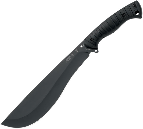 Fox Jungle Bolo Machete Fixed Blade Knife Black FRN 1.4116 Stainless Blade 695