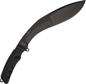 Fox Extreme Tactical Kukri Black Handle 14.5" N690Co Fixed Knife Machete 9CM04T