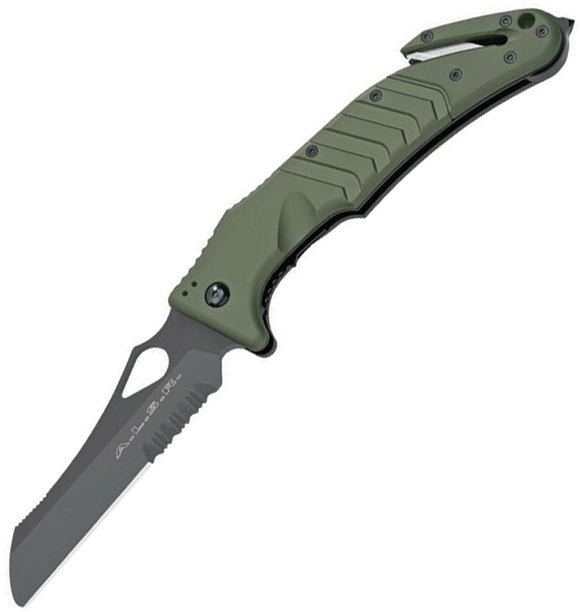 Fox ALSR Linerlock Green Forprene Folding Bohler N690 Pocket Knife ALSRSMFOD