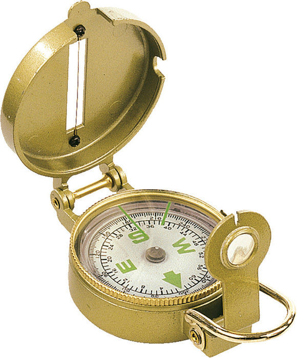 Fox Outdoor Brass Compass with bail and pocket clip ts807