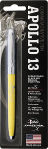 Fisher Space Pen Apollo 13 Space Yellow 5.13" Water Resistant Pen 001280