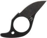 Fred Perrin 1907 Fixed Blade Neck Knife Black Stainless Fixed Blade Knife 1907