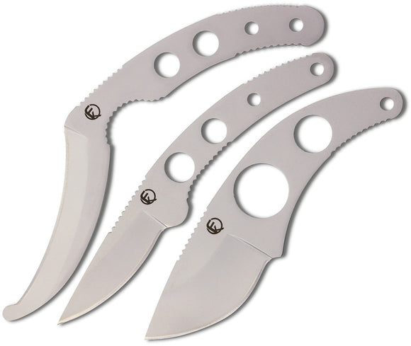Fremont Three pc 4Cr15MoV Fixed Blade Knife Hunters Tool Kit w/ Sheath 00413