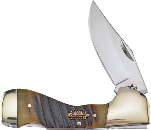 Frost Cutlery Choctaw Chainsaw Bone Folding Stainless Pocket Knife SW105BJS