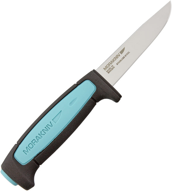 Mora Flex Turquoise/Gray Fixed Blade Knife w/ Sheath 01516