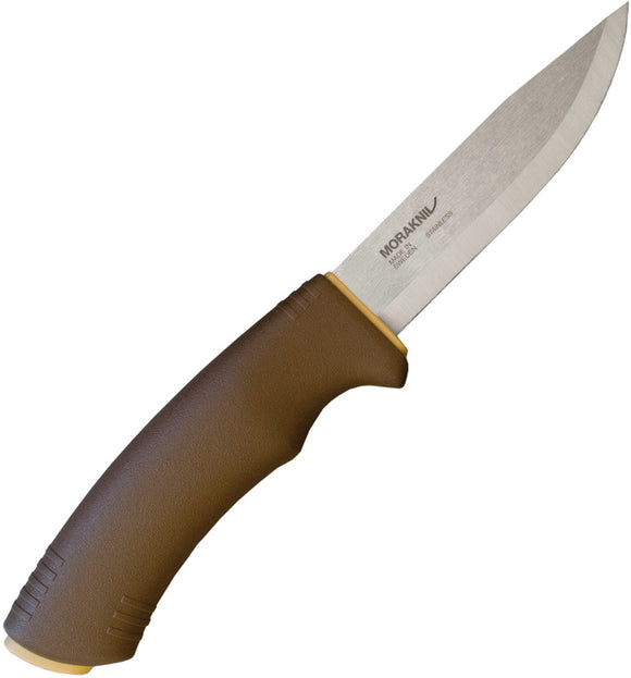 Mora Bushcraft Survival Stainless Drop Point Fixed Blade Knife w/ Sheath 01995