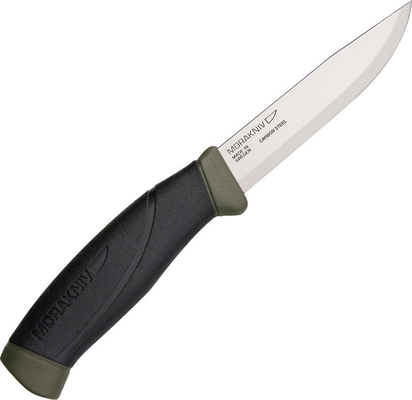 Mora Companion MG Black & Green Rubber Stainless Fixed Blade Knife 10258