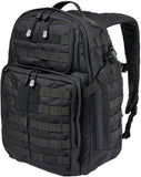 5.11 Tactical Rush24 2.0 Black 37 Liter Capacity Survival Backpack 5656319