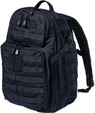 5.11 Tactical Rush24 2.0 Black & Blue 37 Liter Capacity Survival Backpack 56563724