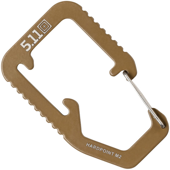 5.11 Tactical Hardpoint M2 Tan Stainless Carabiner Clip 56595134