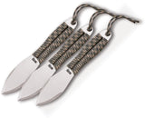 SOG Fling 3pc Throwing Camo Paracord Handle Stainless Fixed Blade Knife Set
