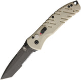 Gerber Propel Downrange A/O Plunge Lock Black/Tan Serrated Tanto Folding Knife 0841