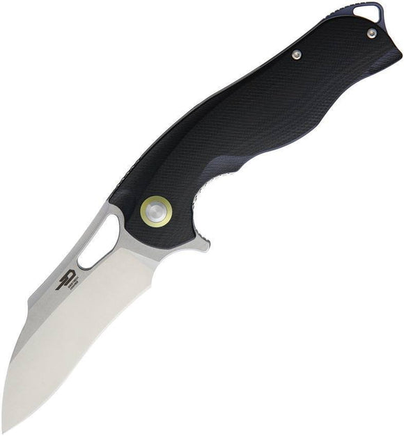 Bestech Knives Rhino Linerlock Black G10 Handle Steel Folding Blade Knife
