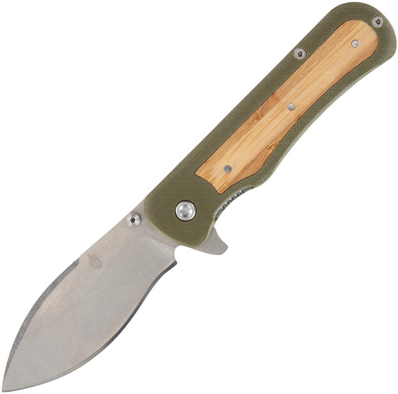 Gerber Confidant Linerlock Green G10 Folding Stainless Pocket Knife 1066475