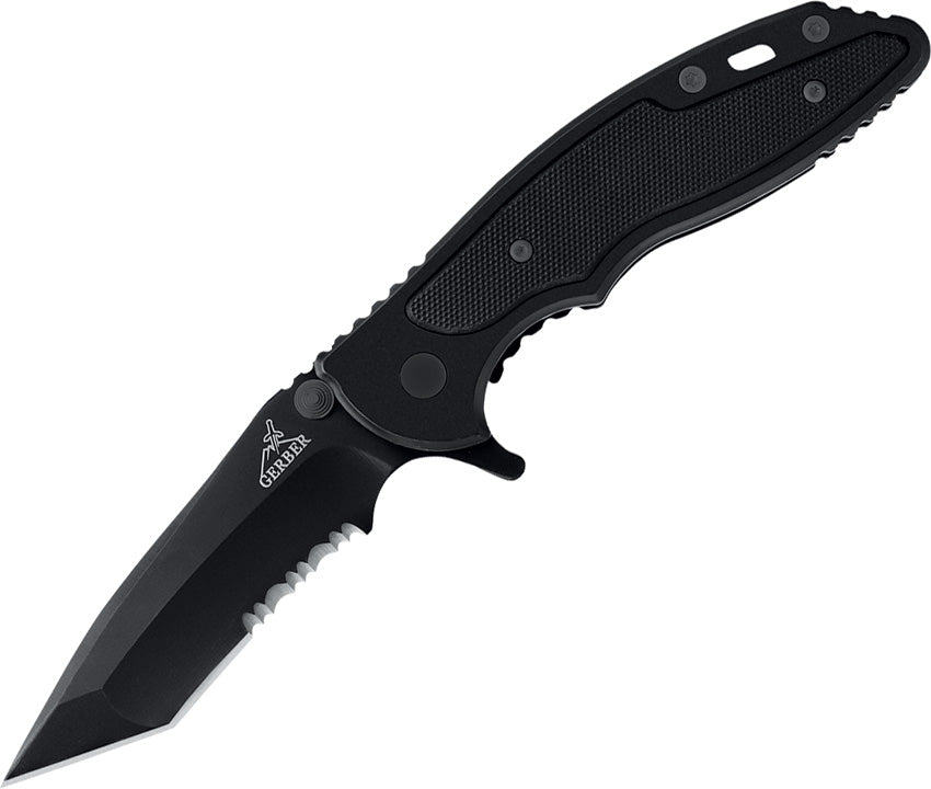 Gerber Torch II Framelock Black Tanto Flipper Serrated Folding