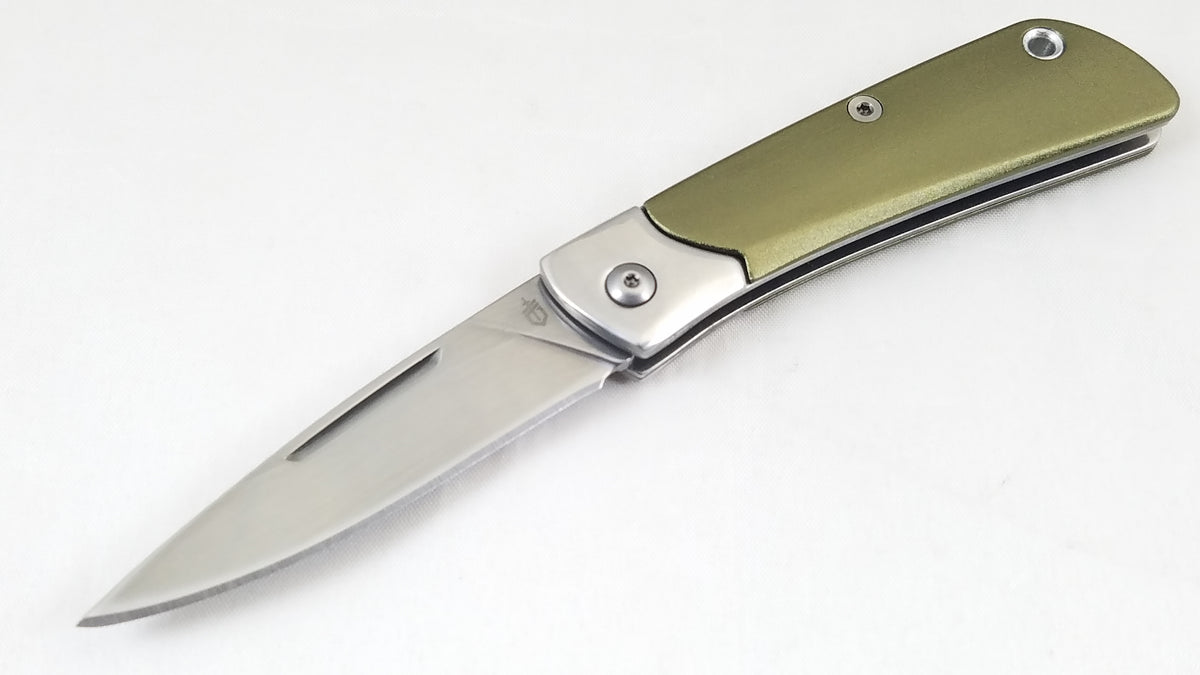 Gerber Wing Tip Green Slip Joint Folding Pocket Knfie 1701 Atlantic