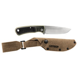 Gerber Downwind 9" Olive Green Fixed Blade Knife 1818