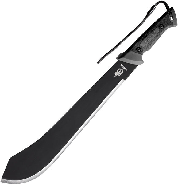 Gerber Gator Bolo Machete Grey Nylon Carbon Steel Fixed Blade Knife 3069
