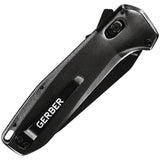 Gerber Highbrow Pivot Lock A/O Black Aluminum Folding 7Cr17MoV Pocket Knife 3674