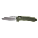 Gerber Highbrow Drop Point Green Assisted Opening Folding Knife 3676