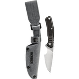 Gerber Downwind Caper Black & Gray G10 7Cr17MoV Fixed Blade Knife w/ Sheath 3933