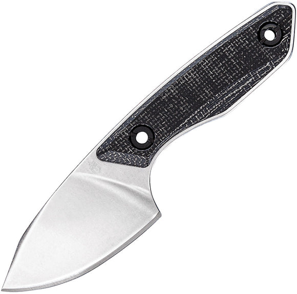 Gerber Stowe Black & Grey Micarta 440 Stainless Steel Fixed Blade Knife 4119