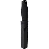Ganzo Knives Black TPR 8Cr14MoV Stainless Fixed Blade Knife w/ Belt Sheath 806BK