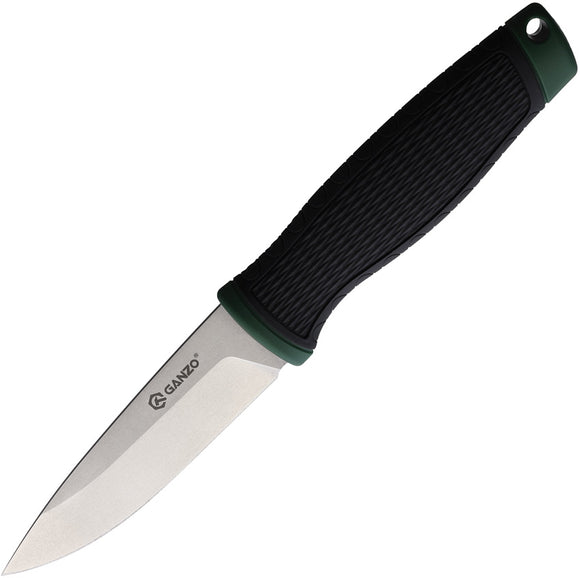 Ganzo Knives Green & Black TPR 8Cr14MoV Stainless Fixed Blade Knife 806GR