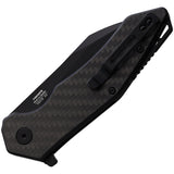 Ganzo Knives Firebird Linerlock Black Carbon Fiber D2 Tool Steel Folding Pocket Knife FH31BCF