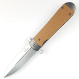 Ganzo Knives Adimanti Samson Pocket Knife Brown G10 Folding D2 Steel SAMSONBR