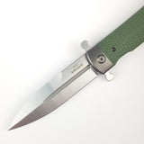 Ganzo Knives Adimanti Samson Pocket Knife Green G10 Folding D2 Steel SAMSONGR