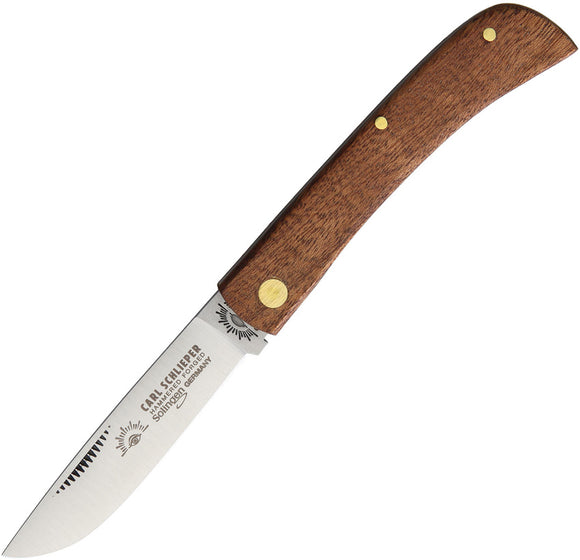 German Eye Clodbuster Jr. Folding Pocket Knife Slip Jt Wood Steel Clip Pt 99JR