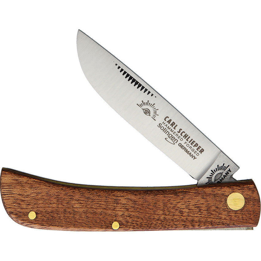 German Eye Clodbuster Jr. Folding Pocket Knife Slip Jt Wood Steel