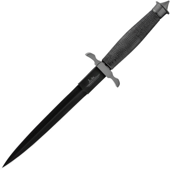 Gil Hibben Black Shadow Dagger Double Edge Fixed Blade Knife w/ Sheath 0441B