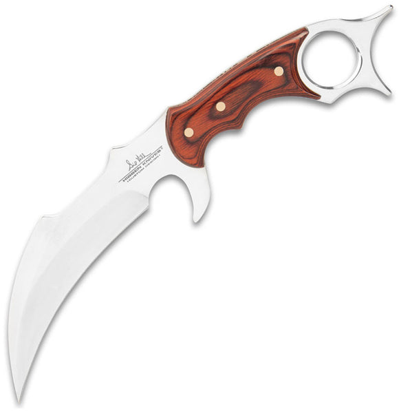 Hibben BloodWood 5Cr15MoV Stainless Fixed Blade Karambit Knife w/ Sheath 5099
