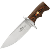 Hibben Tundra Bushcraft Black & Orange Micarta Stainless Fixed Blade Knife 5110