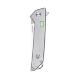 Glow Rhino Reactor Framelock Gray Titanium Folding CPM-S35VN Pocket Knife 101