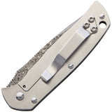 G.Sakai Gentlemans Framelock GS Artwork Handle Folding Damascus Knife 11165