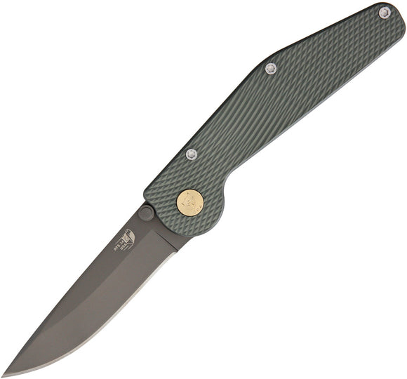 GT KNIVES Button Lock Green  Folding Knife 109
