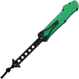 Heretic Knives Automatic Hydra Knife OTF Toxic Green Aluminum MagnaCut Blade 00611ATXGRN