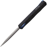 Heretic Knives Automatic Cleric II Knife OTF Carbon Fiber CPM-MagnaCut Serrated Blade 0202ACFBLU