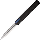 Heretic Knives Automatic Cleric II Knife OTF Carbon Fiber CPM-MagnaCut Serrated Blade 0202ACFBLU