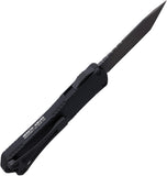 Heretic Knives Automatic Maticore S OTF Knife Black Aluminum CPM-MagnaCut Tanto Blade 0236AT