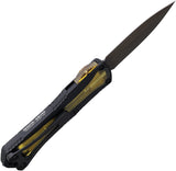 Heretic Knives Automatic Manticore S OTF Knife Black Aluminum & Ultem CPM-MagnaCut Blade 0246AU