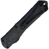 Heretic Knives Automatic Manticore S Knife OTF Blue Aluminum & CF CPM-MagnaCut 0256ABLUCF