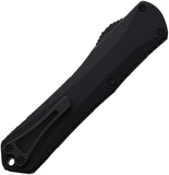 Heretic Knives Automatic Manticore X Knife OTF Black Aluminum CPM-MagnaCut Recurve Blade 0336AT