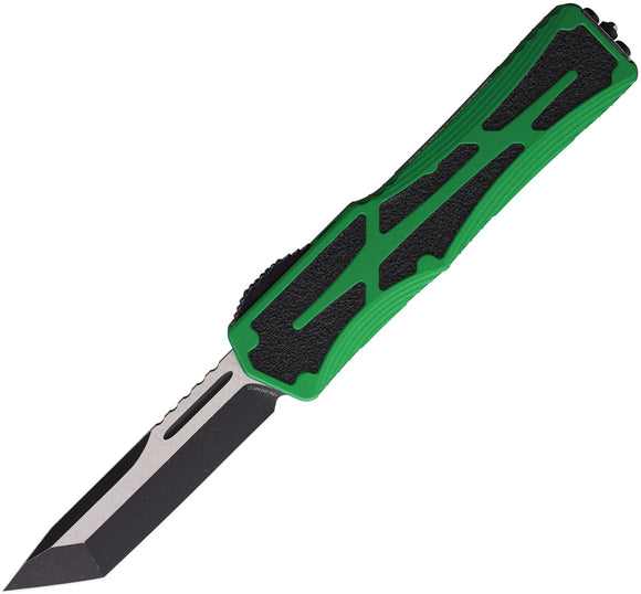 Heretic Knives Automatic Colossus Knife OTF Green Aluminum CPM-MagnaCut Blade 04014ABRKGRN