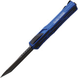 Heretic Knives Automatic Colossus Knife OTF Blue Aluminum CPM-MagnaCut Tanto Blade 0406ABLU
